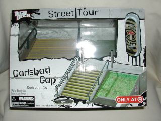   Deck Street Tour Replica Carsbad Gap Ramp with skateboard tech deck