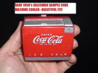 RARE Vintage 1950 Coca Cola Soda Pop Machine SALESMAN SAMPLE Bottle 