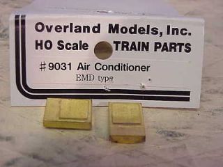 HO BRASS PARTS Overland Diesel Roof Top AC Units EMD Type #9031