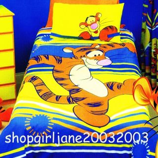 Disney Winnie the Pooh Tigger Tightrope   Single/Twin Bed Quilt Doona 