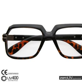   block thick frame glasses eyeglasses 2981 black tortoise + pouch