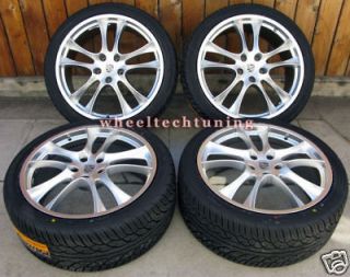 20 PORSCHE CAYENNE GTS STYLE WHEEL AND TIRE PACKAGE   SILVER WHEELS 