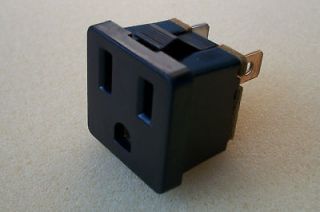 10   Grounded Outlets Circle F black Snap in Receptacles15A 125V 3 