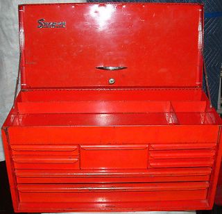VINTAGE,1956, KR 58, SNAP ON, 8 DRAWER TOOL CHEST, TOP BOX,