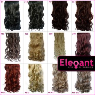 20 22 CURLY WAVY FULL HEAD CLIP IN HAIR EXTENSIONS   ALL COLOURS 