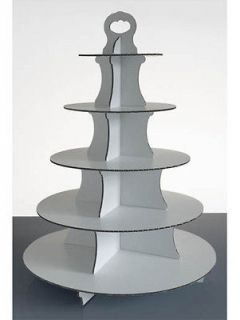 NEW 5 TIER CARDBOARD EVENT & PARTY CUPCAKE STAND