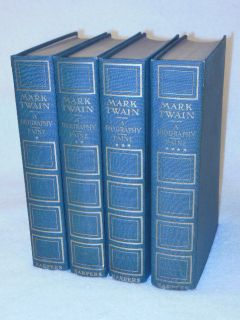 Albert Bigelow Paine MARK TWAIN A BIOGRAPHY 4 Vol. SET (ill.) Harper 