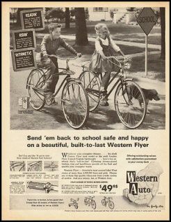 1960s vintage ad for Western Flyer Bicycles from Western Auto 33
