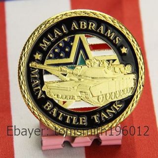 Army M1A1 Abrams / Main Battle Tank / Military Challenge Coin 257