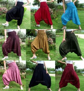   Trousers Pattern Harem Genie Harem Baggy Ali Baba Pants Women Style