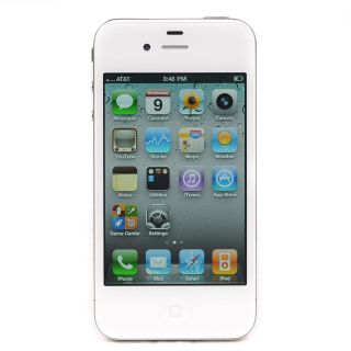 Apple iPhone 4 16GB   Good Condition White AT&T Smartphone