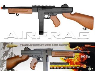   Thompson Military M1A1 RIS Spring Powered Airsoft Rifle Tommy Gun