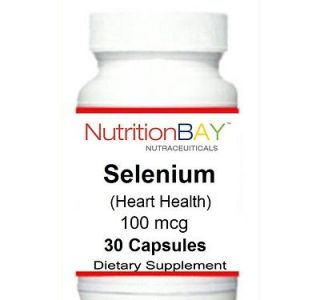 Bottles Selenium, Heart Health, Micro Nutrient, Antioxidant, 100 mcg 