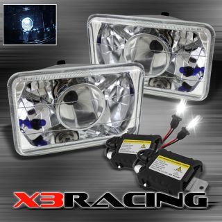   PROJECTOR CRYSTAL CHROME HEADLIGHTS PAIR (Fits 1980 Toyota Corolla
