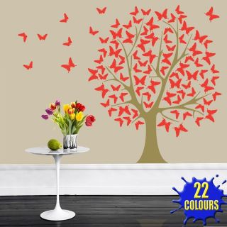 Butterfly Tree   Wall Decal Art Sticker lounge living room bedroom 