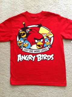 Angry Birds Red Boys T shirt 6 7, 8, 18 New With Tags