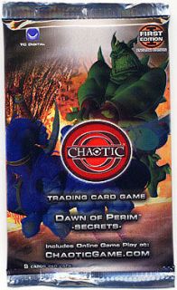 Chaotic Trading Card Game TCG Dawn of Perim Secrets Booster Pack