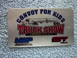 Convoy For Kids Refrigerator Magnet Aluminum Truck Show Mason City 