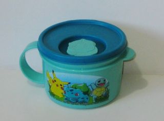 tupperware Pokemon Soup Cup Lid Container Vintage