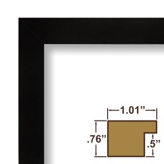 01 Wide Smooth Flat Black Picture Frames Poster Frames Wall Decor 