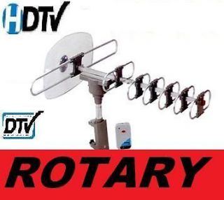 AMPLIFIED ROTORY MOTOR VHF UHF HDTV HD ROTOR TV ANTENNA