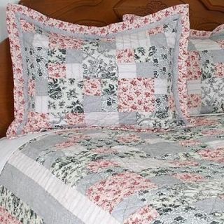 Armoire Toile Tales Quilted Standard Pillow Sham New
