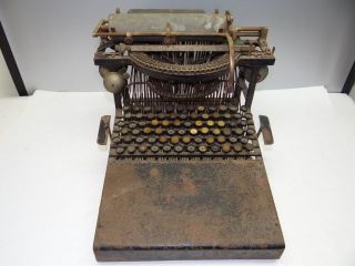 Antique Old Metal Rare 1800’s Typewriter Machine Caligraph No 2 