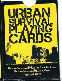 SURVIVAL PLAYING CARDS   52 tips & secrets for bug out bag, first 