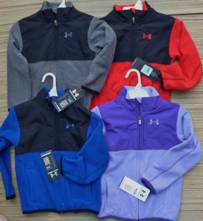 UNDER ARMOUR TODDLER/YOUTH COLDGEAR ZIP UP POLYESTER IN STYLE JACKET 