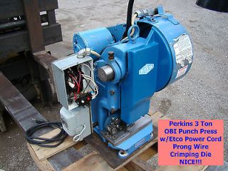  Ton OBI Punch Press Etco Wall Plug Power Cord Prong Punch Crimping Die