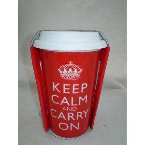 Keep Calm Travel Mugs Thermal Ceramic Insulated In 6 Designs Ideal 