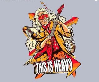 Teefury Back To The Future Doc Brown Shirt XL Heavy Biff Marty McFly 