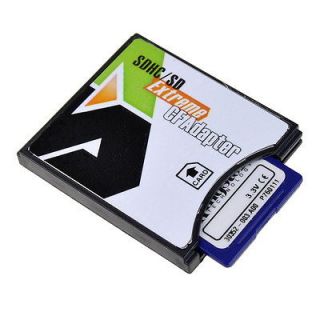 Brand New SDHC SD MMC to Compact Flash CF Card Reader Adapter gu