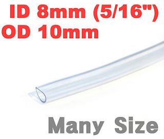 INNER Diameter 8mm 1M Clear PVC Hose Tube Pipe Flexible Plastic Tubing 