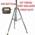Satellite tripod, 3FT with mast, pole. dish tripod with satellite 