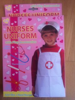Kids Nurse Uniform & accessories, dress up, girls toys, new, play set