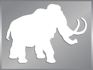 WOOLY MAMMOTH cut vinyl decal car sticker #1 to 6