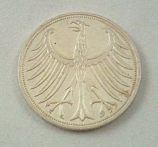 1969 german 5 mark deutsche silver coin from uruguay returns