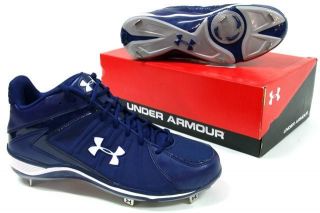 Under Armour Ignite Mid Mens Baseball Cleats Blue 12