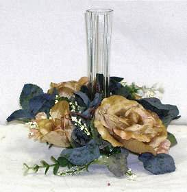 Candle Rings ~ SAGE GREEN FERN Wedding Silk Flowers Reception 