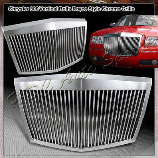 05 10 CHRYSLER 300C CHROME VERTICAL FRONT GRILL GRILLE 06 07 08 09 