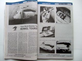 Heinkel Tourist Scooter Cycle World Magazine Road Test 1962 Reprint