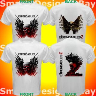 The Expendables 2 Movie Series Custom White T shirt