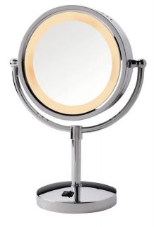   5X 1X Magnification Halo Lighted Vanity MakeUp Mirror HL745CO NEW