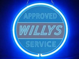 Neon706 Willys Jeep Military Vehicle Neon Sign New Hot
