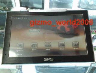 Inch Car GPS Navigation System A V IN MP4 Map 2GB SD