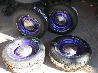   Wheels/ Dog Dish Caps w/B F Goodrich Tires Roadrunner, Charger, Cuda