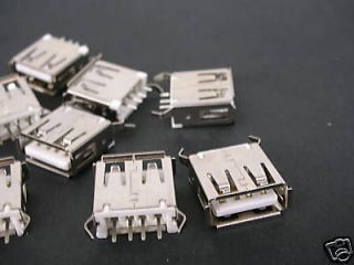 10pcs USB Type A Female Panel Mount Socket for Repair,116 ay