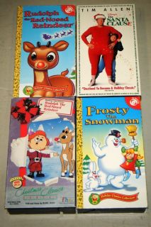 CHRISTMAS MOVIES 4 VHS   Rudolph The Red Nosed Reindeer, Santa Clause 