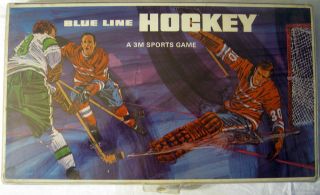 Vintage 1968 3M Blue Line Hockey Board Game Sports